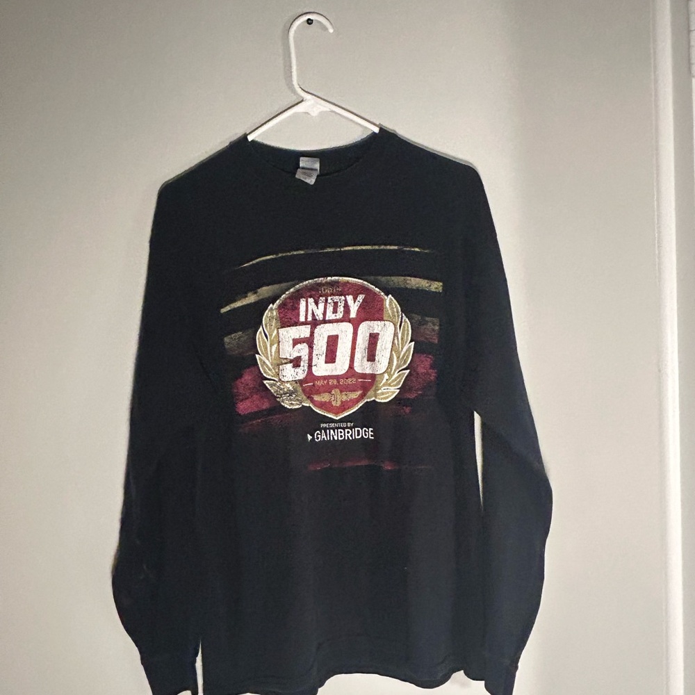 Gildan Black Long Sleeve Indy 500 Tee